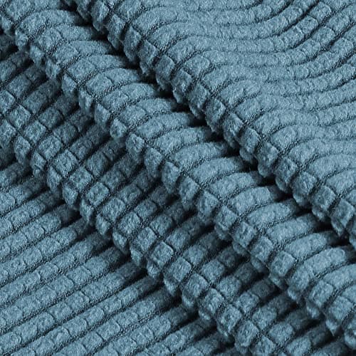 PrinceDeco Stretch Loveseat Sofa Cover, Brown, Washable Pet Friendly — Storm Blue