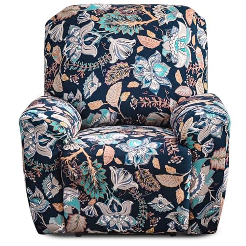 Pet and Kid-Friendly Waterproof Recliner Covers — Dark Blue