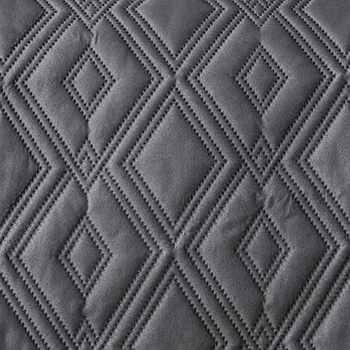 Genina Reversible Couch Covers for L-Shaped Sectional Sofas – Dark Gray, Small, Perfect for Pets and Kids — Dark Gray