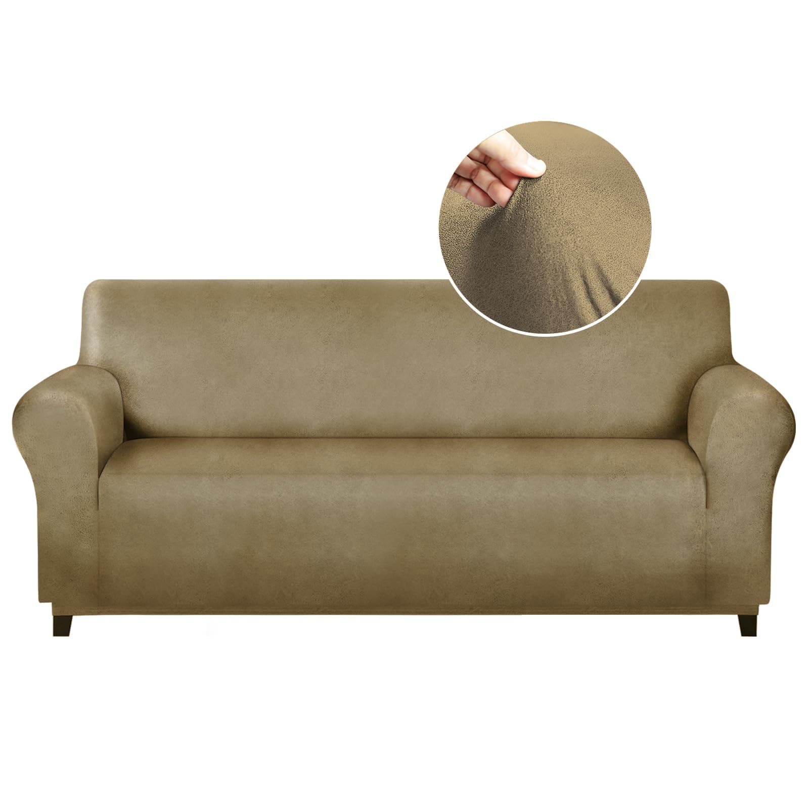 Molasofa Sofa Covers - Couch Cover for Dogs, Cats, and Kids (Sofa, Mustard)