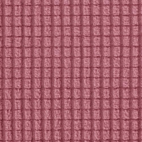 CHUN YI 3 Seater Couch Slipcover, Large Grey Checks — Coral Pink