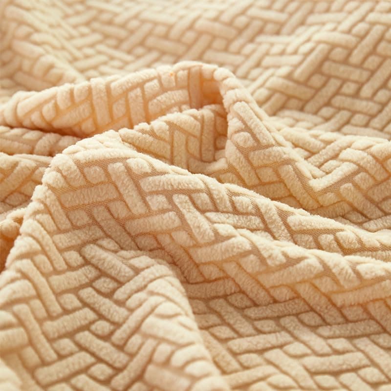 2024 New Stretch Slipcovers for Large Double Seat Sofa (Light Gray) — Texture Light Yellow