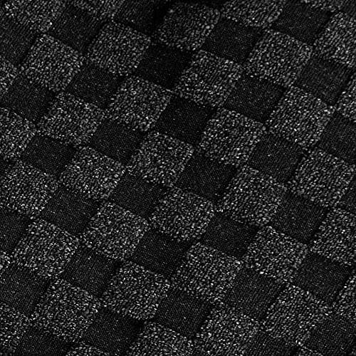YEMYHOM High Stretch Jacquard Couch Cover, Pet-Proof Light Gray Slipcover for 3-Cushion Sofa — Black Checkered