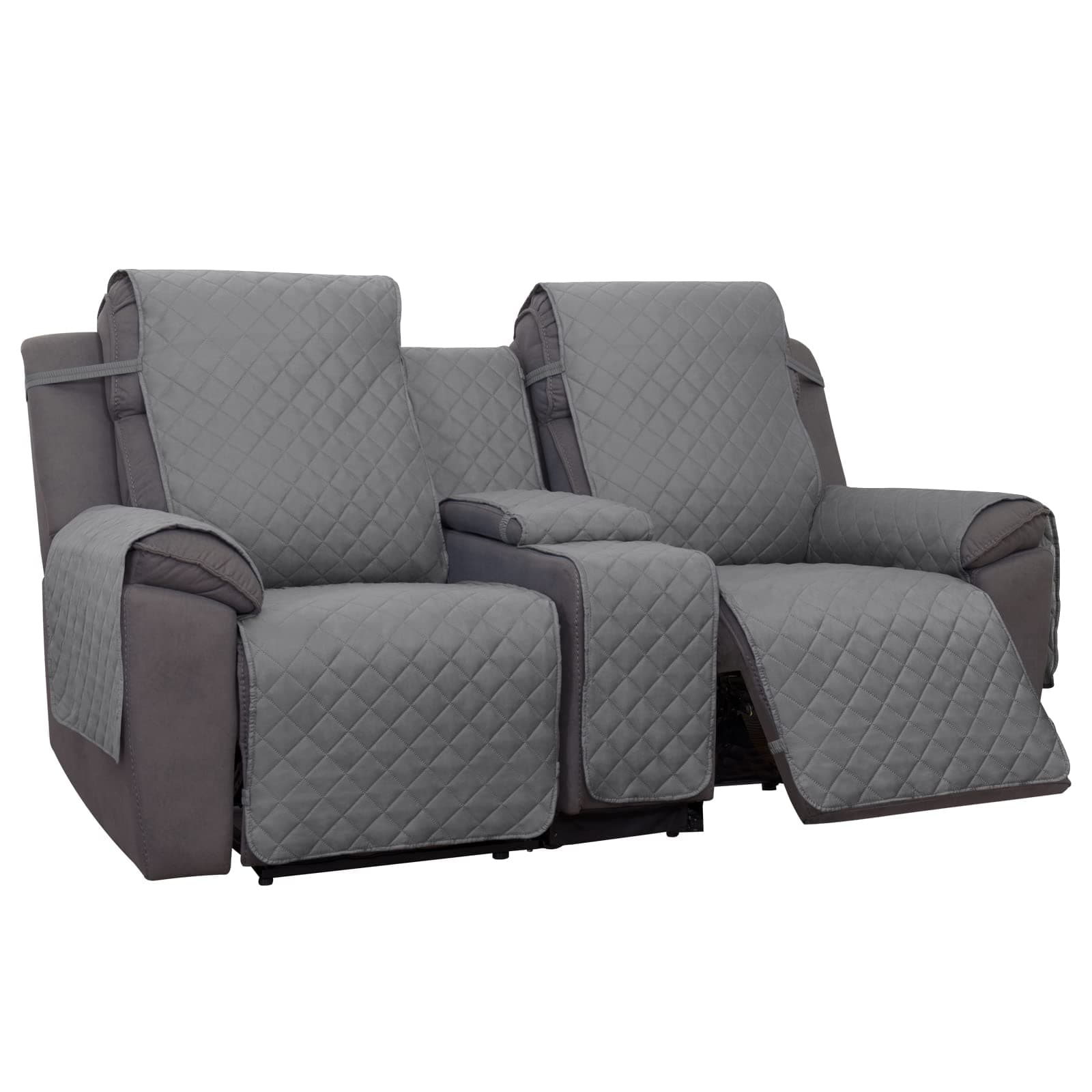 PureFit Water Resistant Reversible Loveseat Recliner Couch Cover