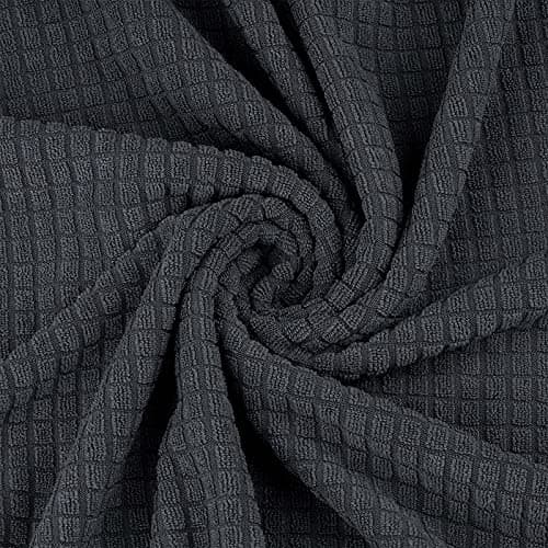 Asnomy Black Pet Protector Couch Covers for 2 Cushion Loveseat — Charcoal Ash