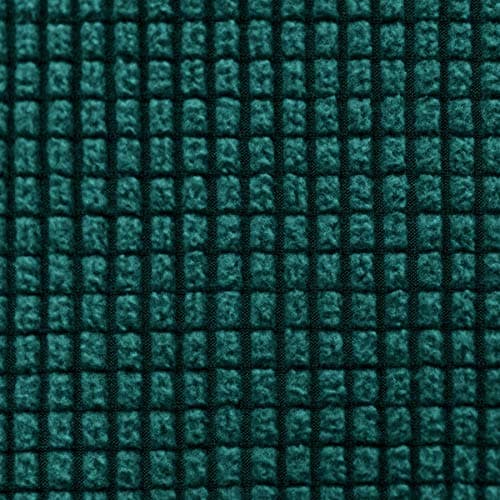CHUN YI 7 Piece Stretch Couch Cover, 3 Seater with Elastic Backrests and Cushions(Large, Brick) — Dark Green