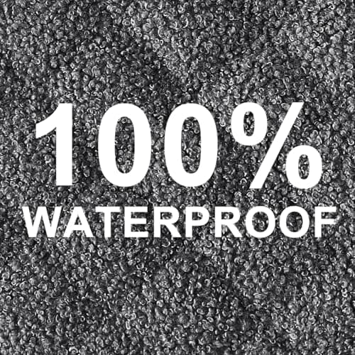 Turquoize Waterproof Dog Loveseat Cover with Side Pocket (Natural White) — Charcoal Gray