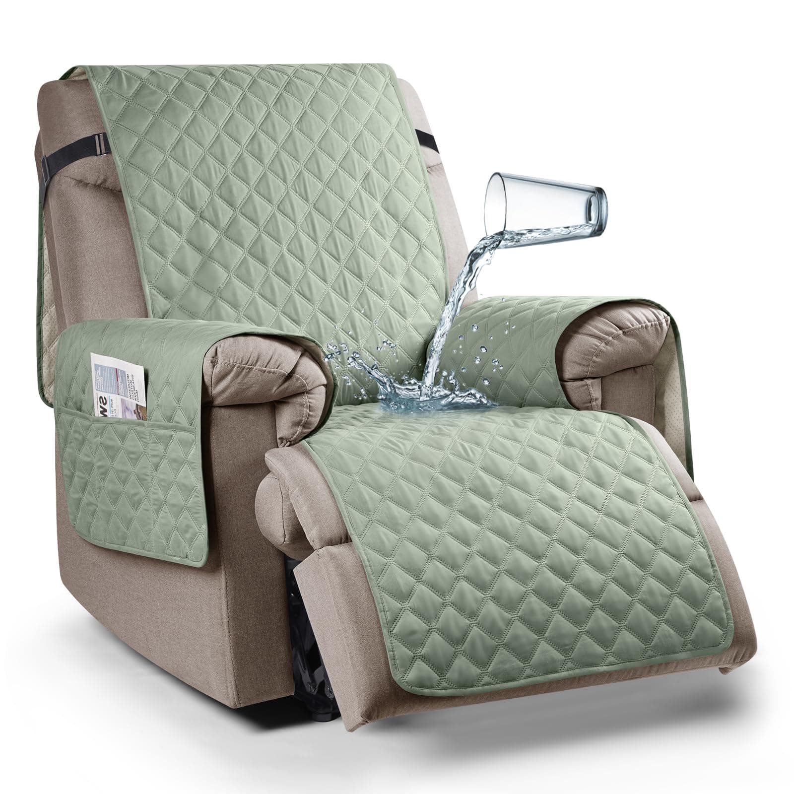 Ruaozz Waterproof Recliner Chair Cover for Kids, Dogs, Pets