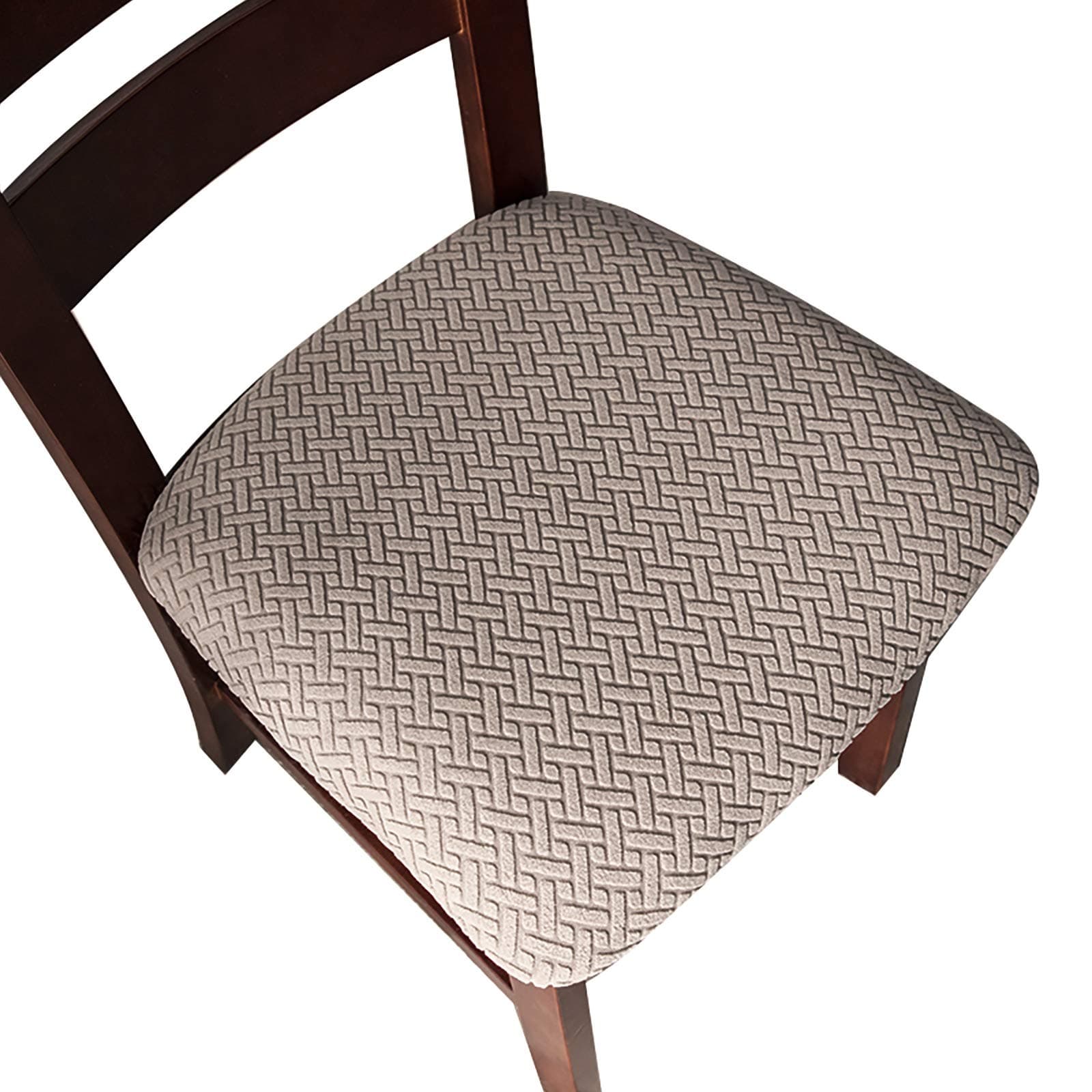 Genina Taupe Dining Room Chair Slipcovers (4 Pcs)