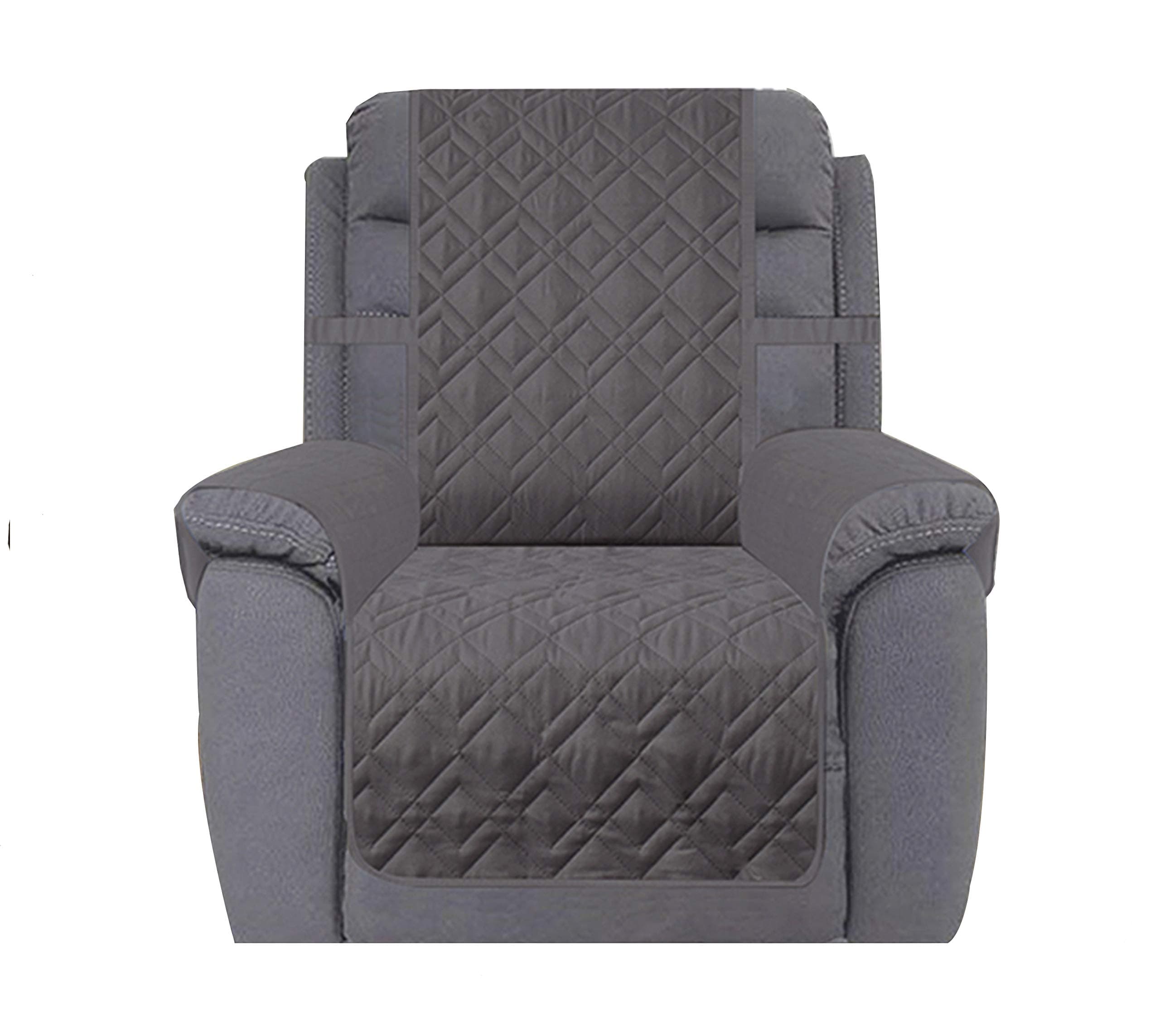 Ameritex Waterproof Nonslip Recliner Cover for Pets and Kids (23", Dark Grey)