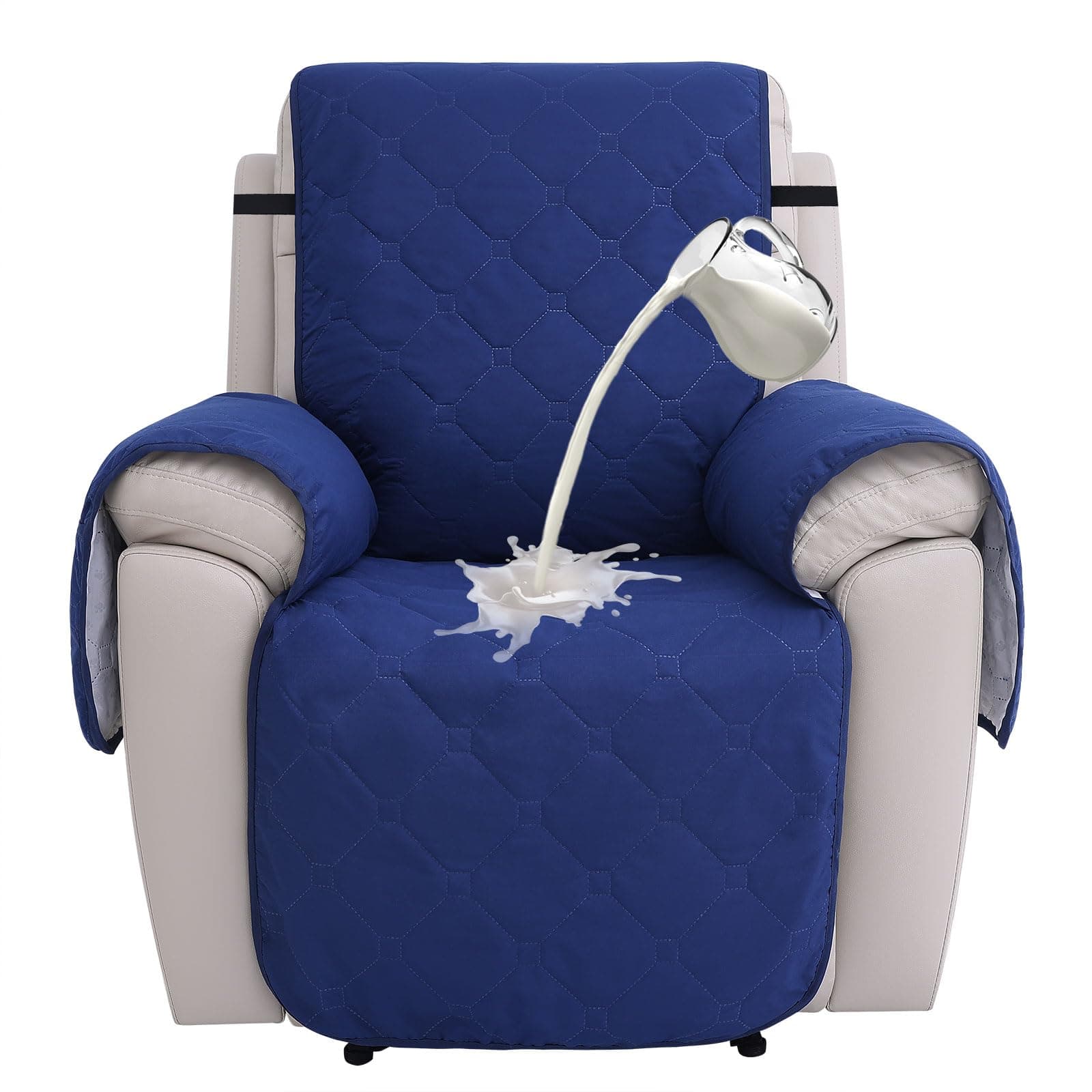 100% Waterproof Recliner Chair Covers, Non-Slip Pets Protector, Dog Slipcovers with Pocket