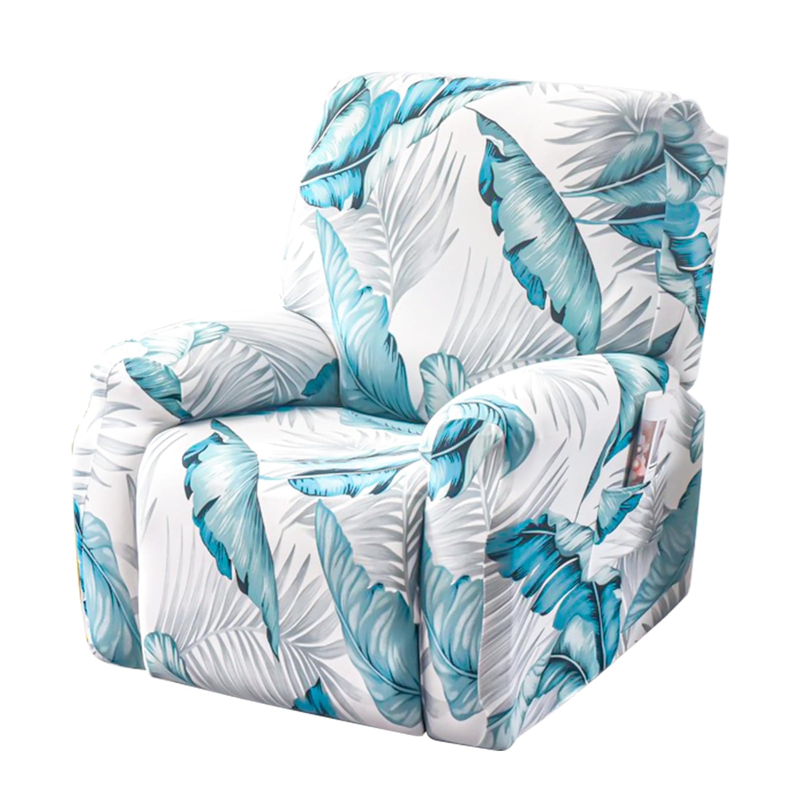 FUANGUI 4-Piece Lazyboy Recliner Cover with Storage Pockets