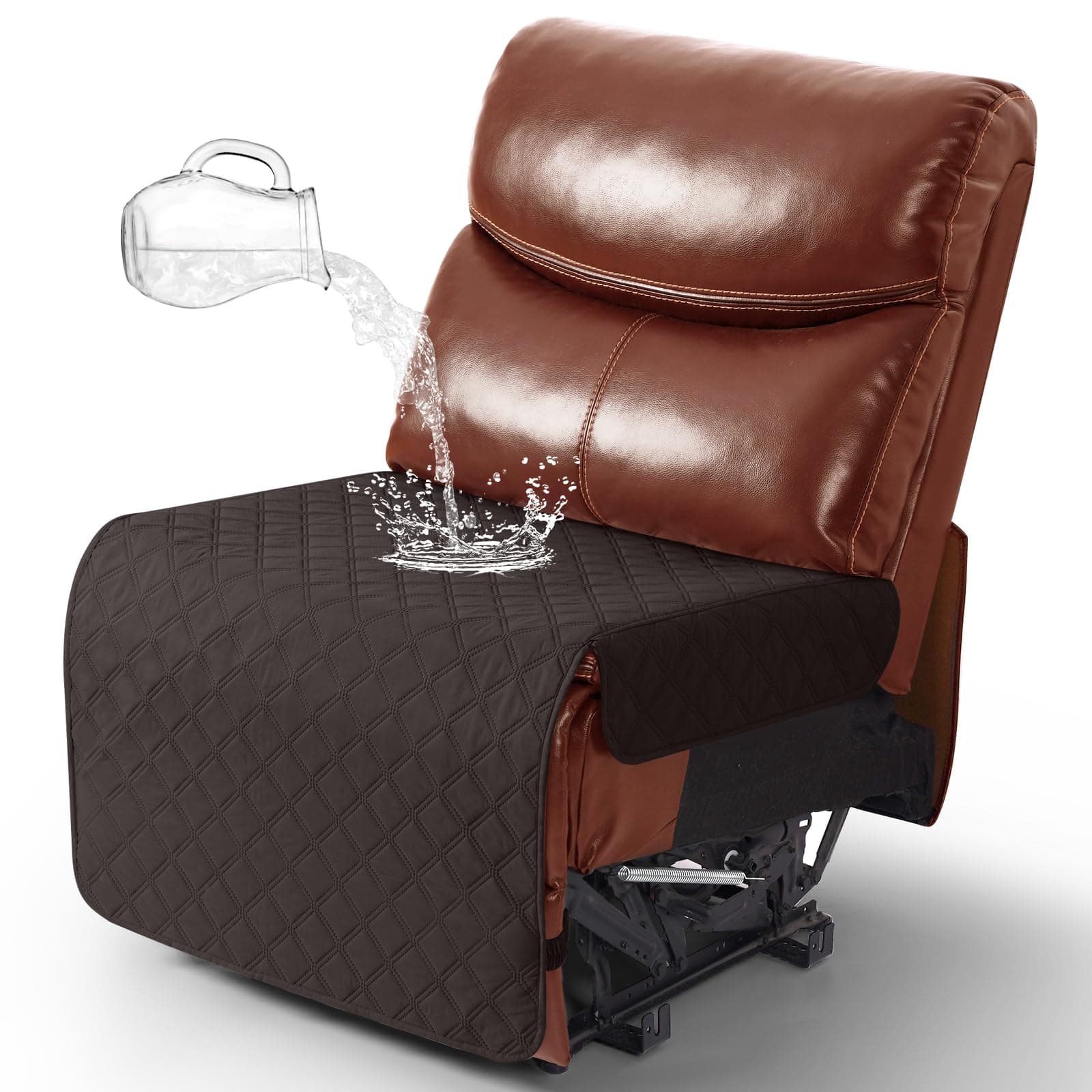 Ruaozz 100% Waterproof Armless Chair Cover - Non Slip, Washable, Chocolate for Sectional Recliner Sofa - Oversized Additional Seat Cover - OEKO-TEX STANDARD 100

Ruaozz 100% Waterproof Armless Chair Cover - 1-Piece Oversized Additional Seat Cover - N