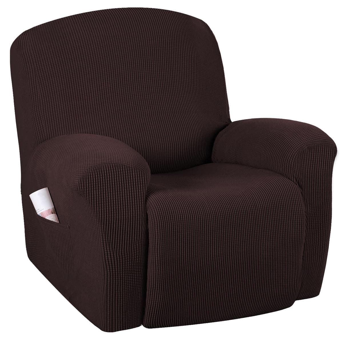 H.VERSAILTEX Super Stretch Recliner Cover for Large Recliner, Chocolate