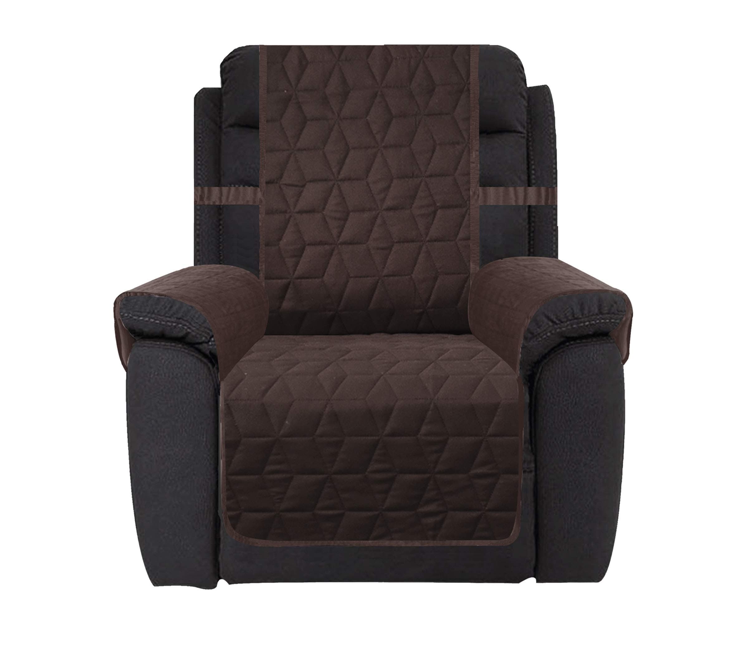 Ameritex Waterproof Nonslip Recliner Cover for Pets and Kids (Chocolate, 23")