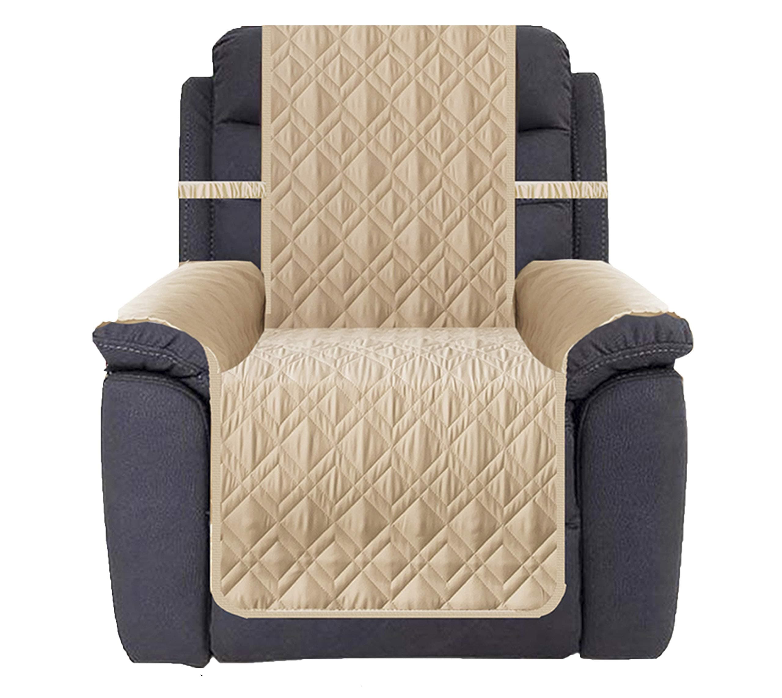 Ameritex Waterproof Nonslip Recliner Cover, Beige (23")