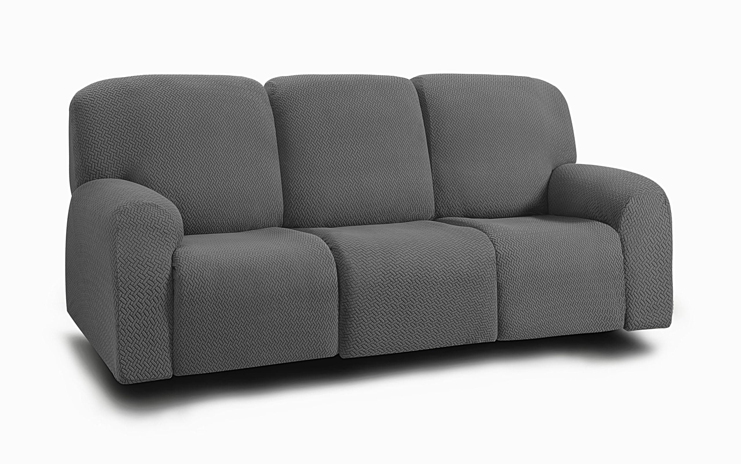 ULTICOR Dark Grey 3 Seater Recliner Sofa Covers