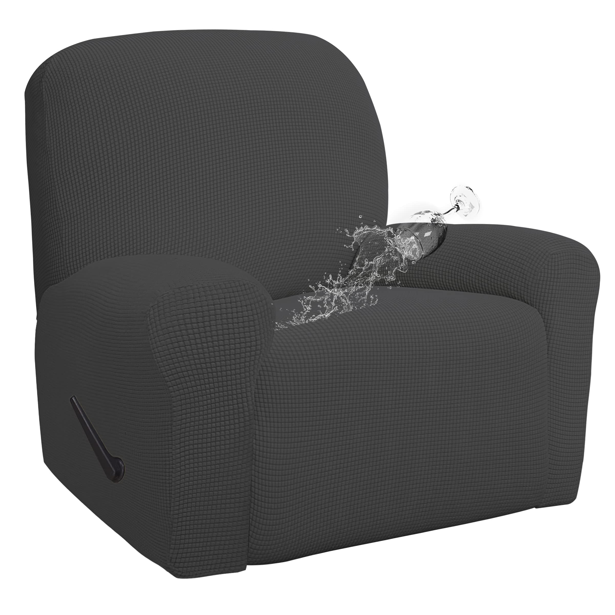 100% Waterproof Recliner & Couch Cover, Dark Gray, Leakproof Kids and Pet Proof Seat Cover