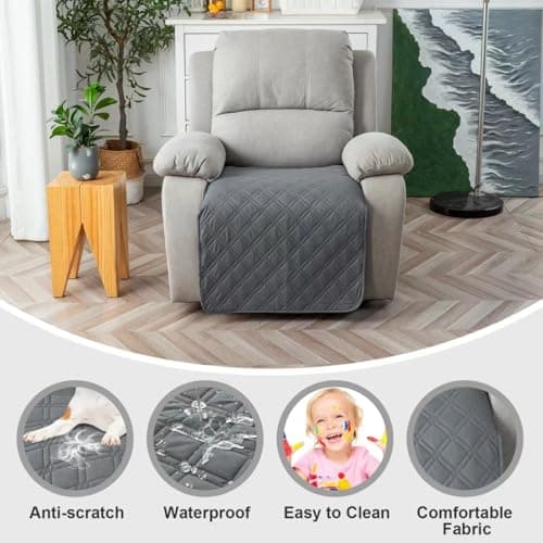 Genina Waterproof Recliner Chair Cover, Dog-Friendly & Washable