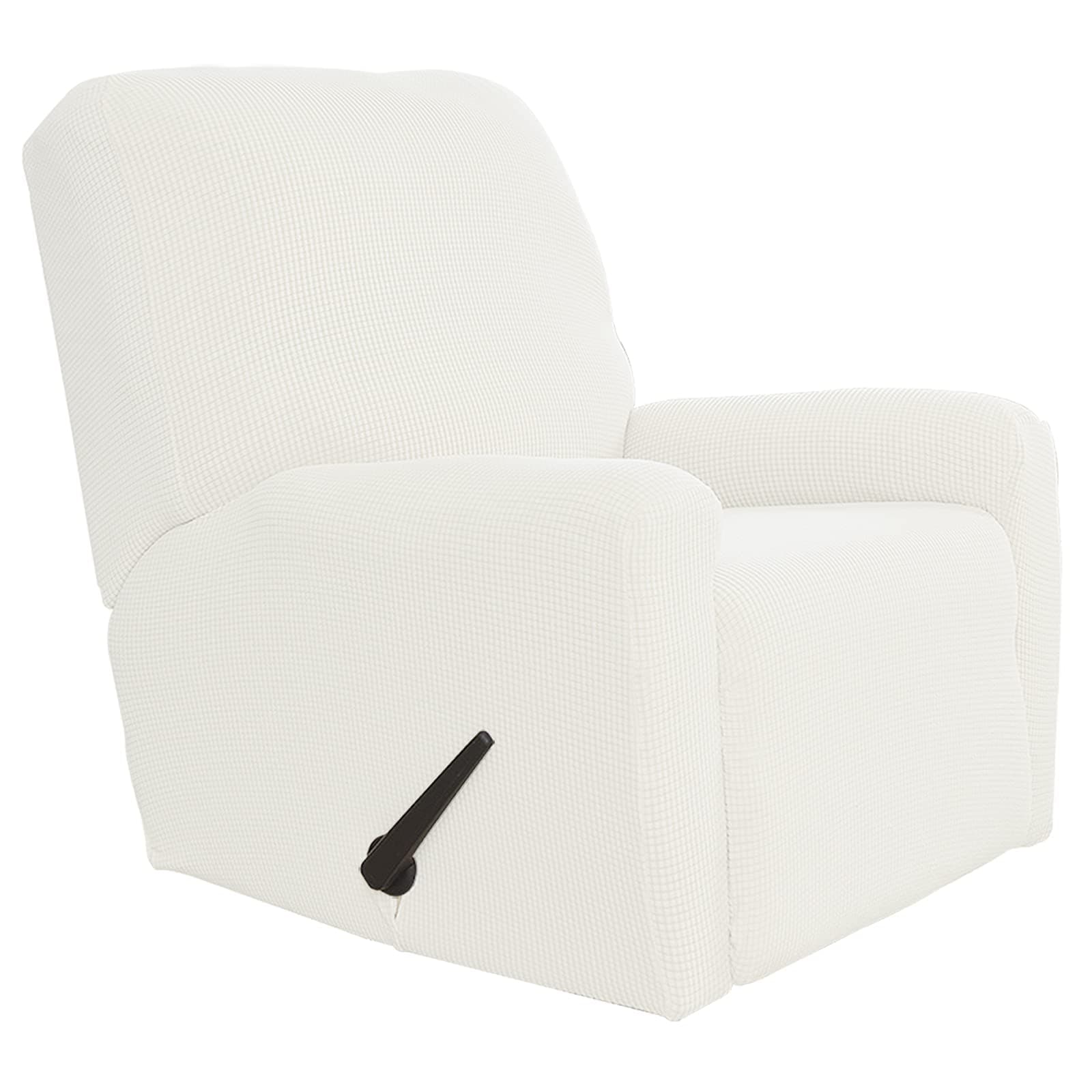 Easy-Going Recliner Stretch Sofa Slipcover, Cream