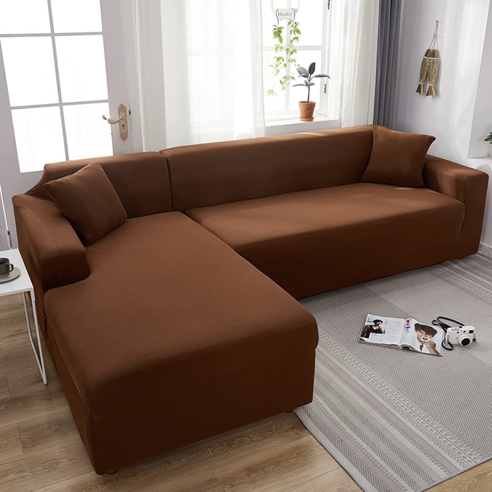 IMYOGI High Stretch Sofa Covers for 3 Seater Sectional Couch - Living Room Protector