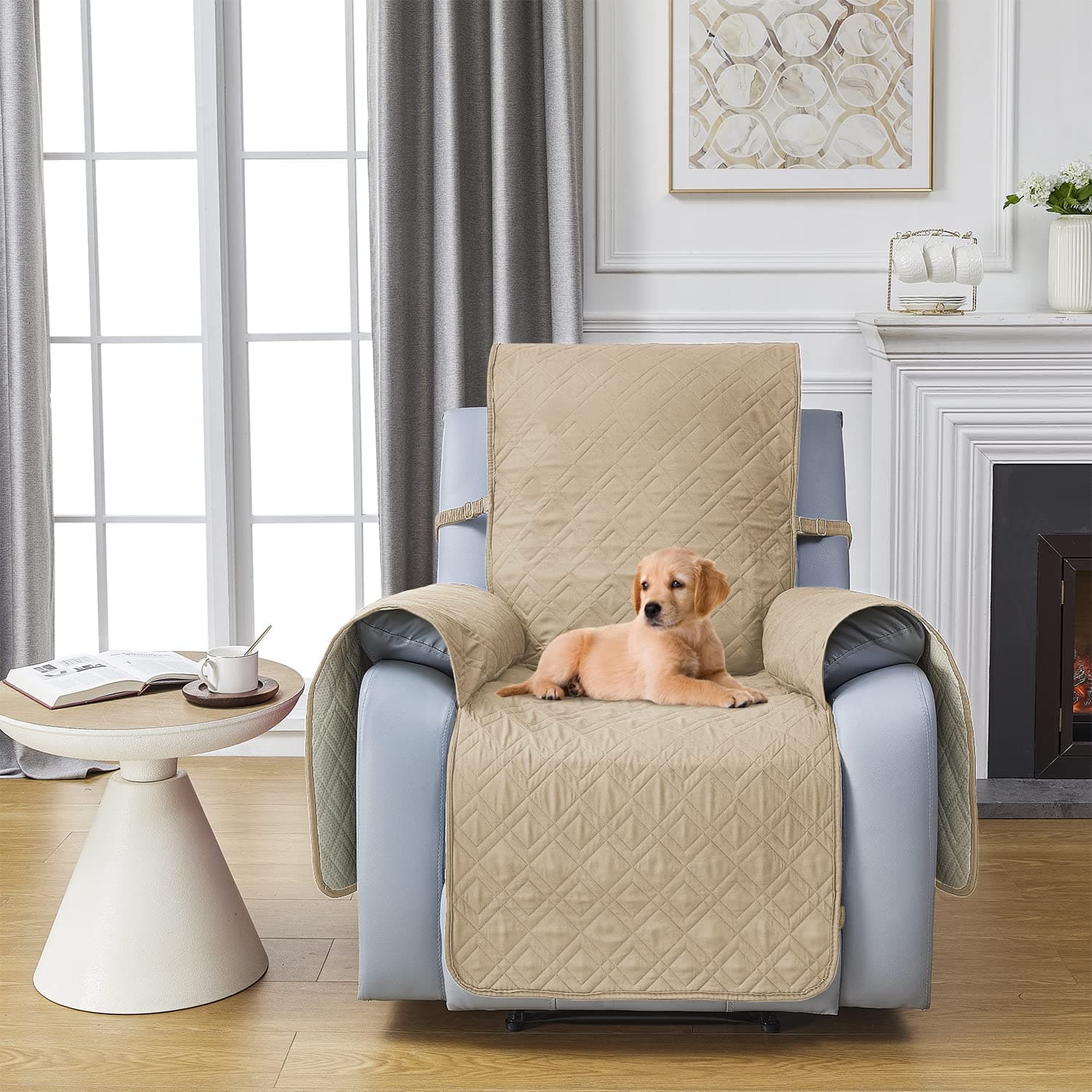 Waterproof Small Recliner Chair Covers for Pets, Baby, Dogs, Cats, and Kids
